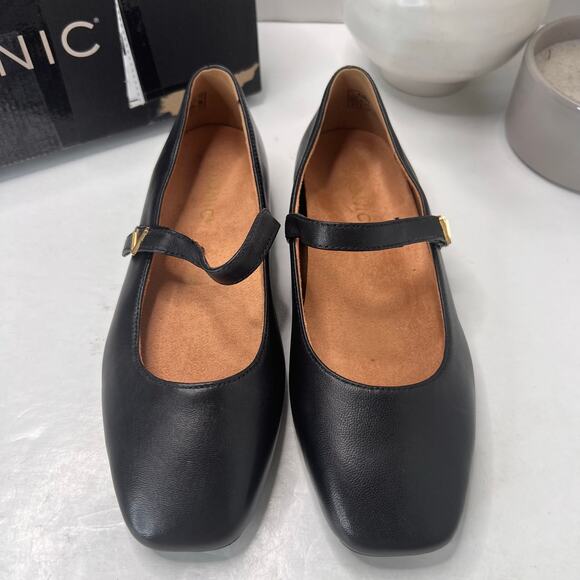 Vionic Alameda Leather Mary Jane Flats Shoes Black I8661L1001 Women's 5 Wide NWB - Picture 5 of 11